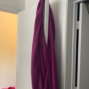 Purple infinity scarf